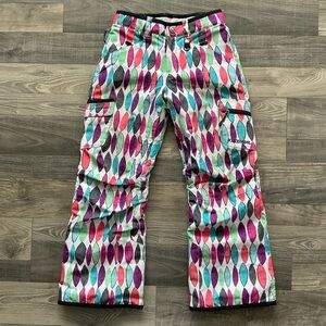 Boulder Gear Ravish Ski Snowboard Snow Pants Kid’s MEDIUM Multicolor Insulated
